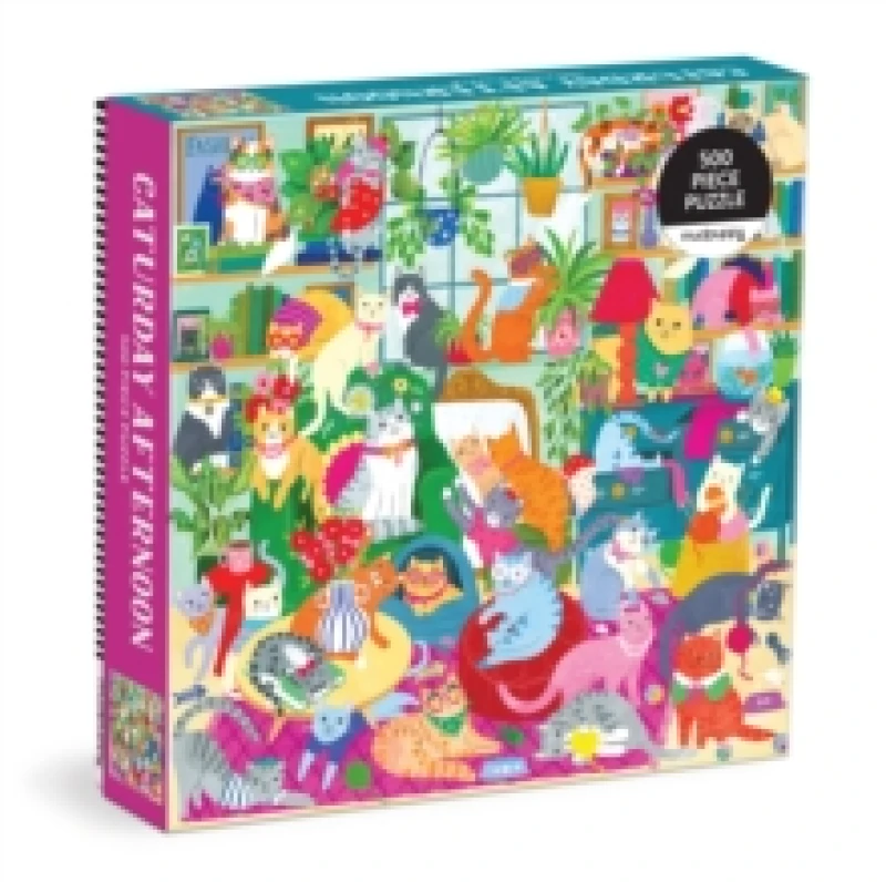 Image of Caturday Afternoon 500 Piece Family Puzzle Jigsaw