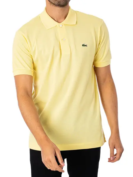 Image of Lacoste Classic Fit Polo Shirt Yellow L