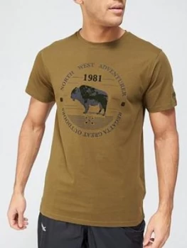 Image of Regatta Cline Logo T-Shirt - Khaki