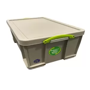 Image of Really Useful Earth Box Heavy Duty Grey 64L Plastic Stackable Storage Box