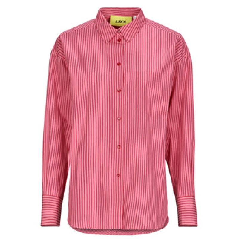 Image of jack & jones Long sleeve shirt poplin woman Jack & Jones Jamie Relaxed Rouge Female S