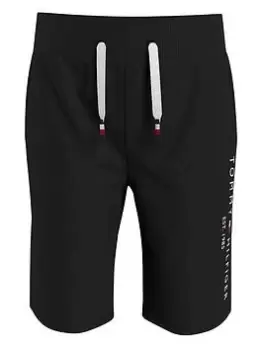 Image of Tommy Hilfiger Boys Essential Sweatshorts - Black, Size 14 Years
