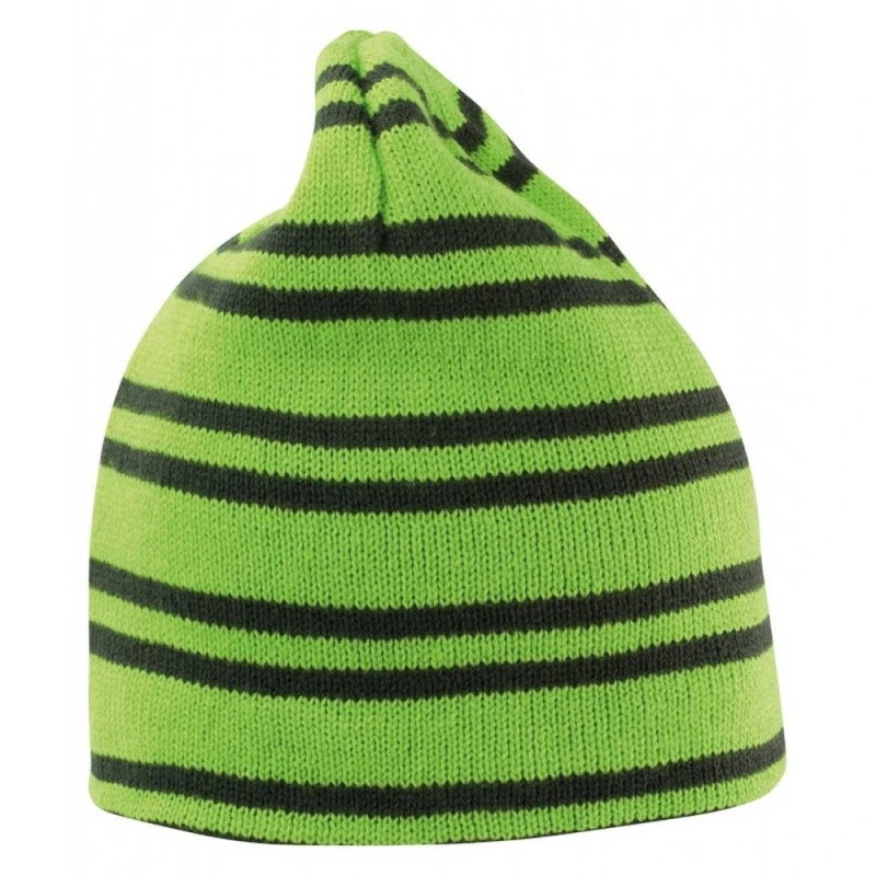 Image of Result Result Men Team Reversible Beanie in Lime Lime One Size Male 5063425958313