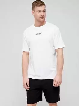 Image of HUGO Dontevideo T-Shirt - White, Size L, Men