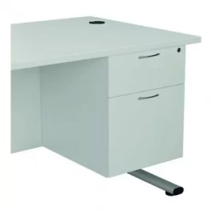 Image of Jemini 655 Fixed Pedestal 2 Drawer White KF74416