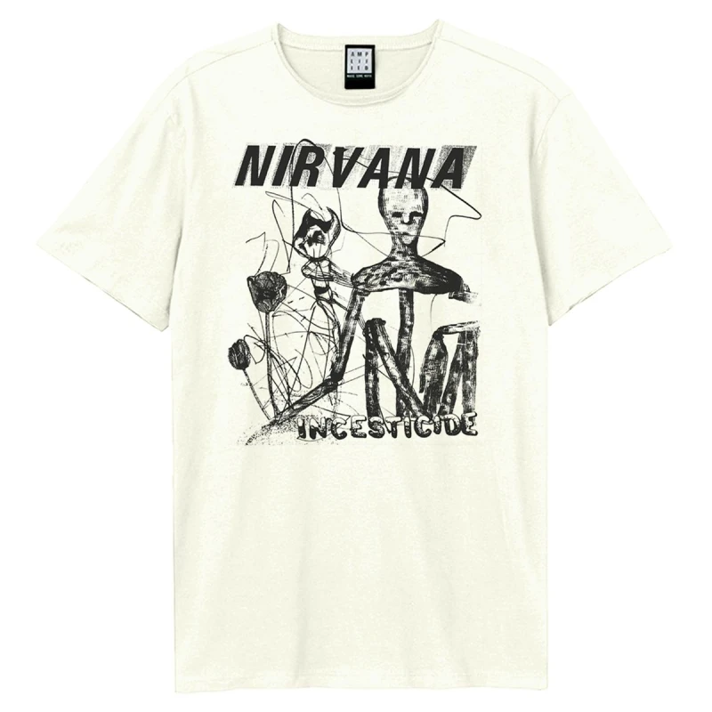 Image of Amplified Amplified Men Photocopy Incesticide Nirvana T-Shirt in White Size: X-Small White XS Male 5063527531674