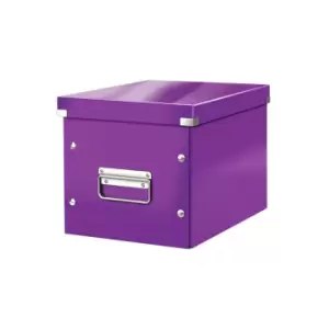 Image of WOW Click & Store Cube Medium Storage Box, Purple