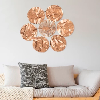 Image of Nostalgia Multicolor Decorative Metal Wall Accessory