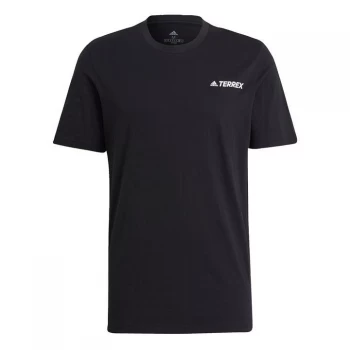 Image of adidas Terrex Mountain Graphic T-Shirt Mens - Black