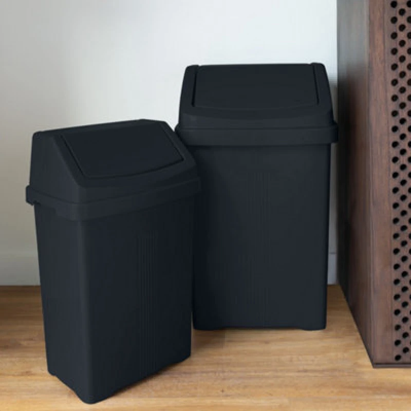 Image of Wham 2 Piece Casa Bin Set (25L/50L Swing Bin) Midnight
