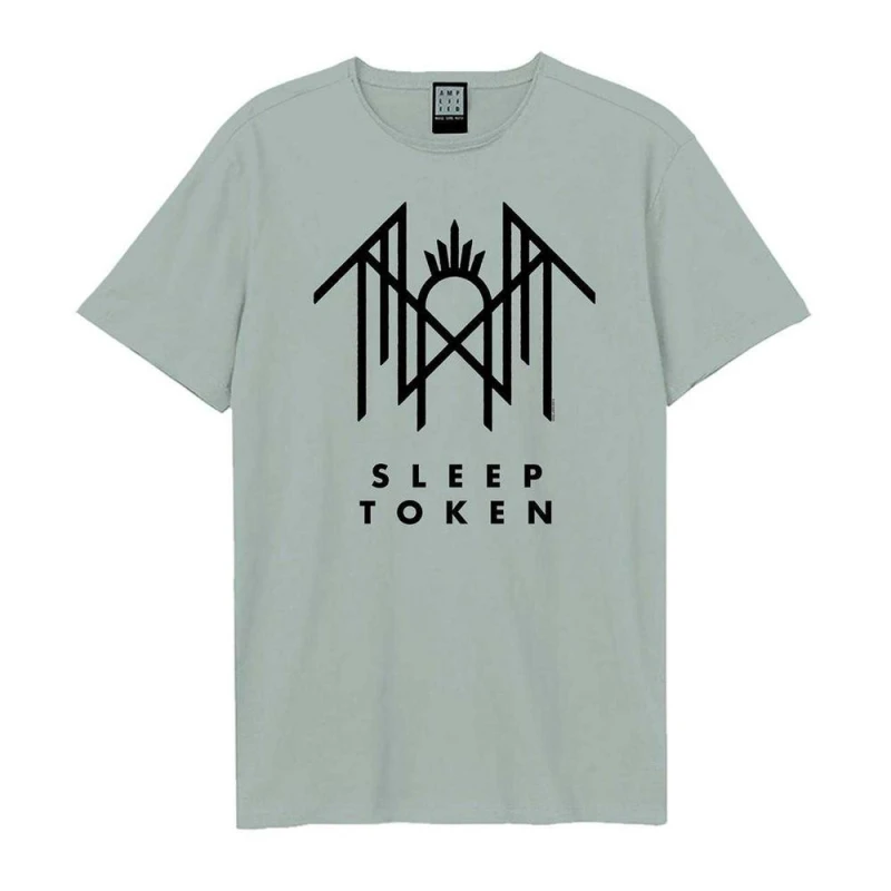 Image of Amplified Mens Sleep Token Logo T-Shirt in Pale Blue Size: XS Pale Blue Male XS