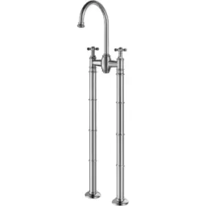 Image of Chrome Freestanding Bath Mixer Tap - Camden