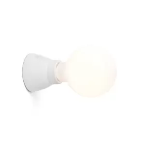 Image of Kera Globe Wall Lamp White 1 Light E27