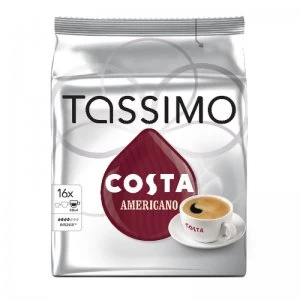 Image of Tassimo Costa Americano Coffee 16x 144g Capsules Pk 5