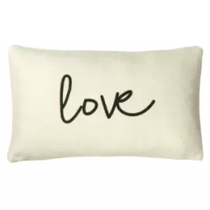 Image of Shearling Love Cushion Natural