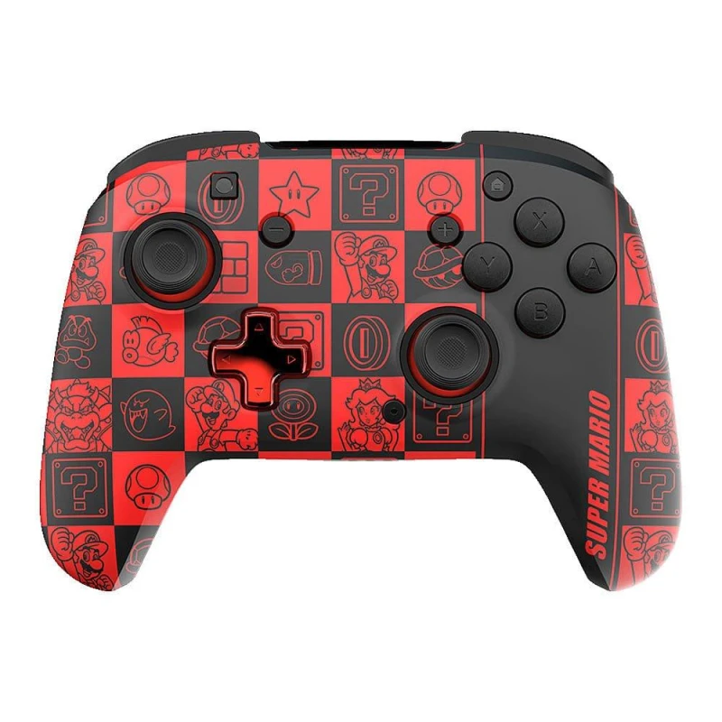 Image of PDP REMATCH GLOW Black, Green, Red Gamepad Analogue / Digital...