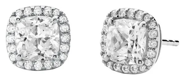 Image of Michael Kors MKC1405AN040 Rhodium-Plated Sterling Silver CZ Jewellery