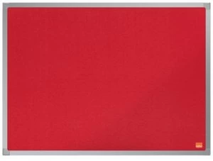 Image of Nobo Essence Red Felt Notice Board 600x450mm