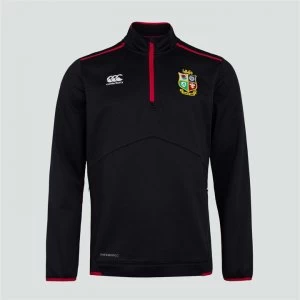 Image of Canterbury British and Irish Lions Quarter Zip Fleece Mens - BLACK