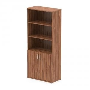 Image of Trexus Cupboard Open Shelves 2000x800x400mm Walnut Ref I000107