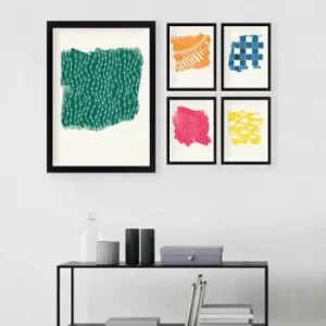 Image of SET_030 Multicolor Decorative Framed Painting (5 Pieces)