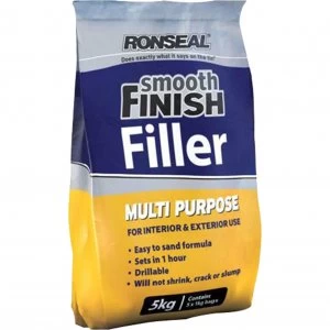 Image of Ronseal Smooth Finish Multi Purpose Interior Wall Powder Filler 5KG