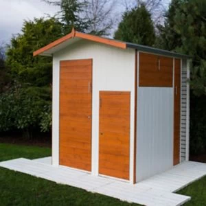 Image of Shire Multi Store 6X6 Apex Dip Treated Tongue & Groove Wooden Shed With Floor