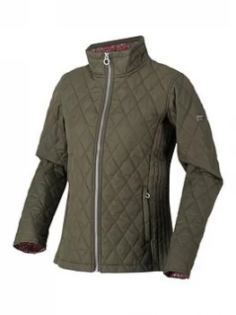 Image of Regatta Charna Quilted Jacket - , Khaki, Size 10, Women