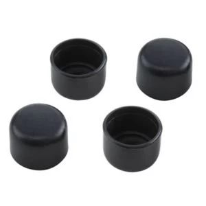 Image of BQ Black Plastic Castor Cup Dia22mm Pack of 4