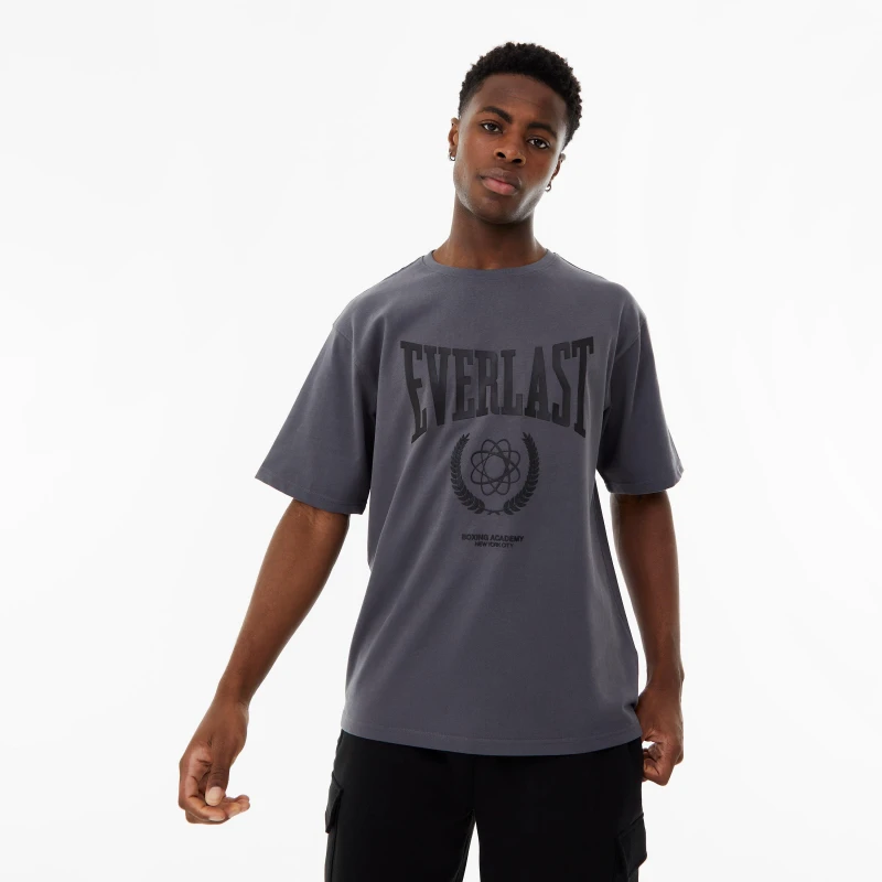 Image of Everlast Laurel Wreath Logo T-Shirt Mens - Grey Grey S