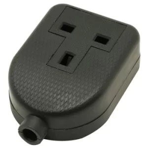 Image of Mercury 429.619UK 1 Gang Rubber Socket Black