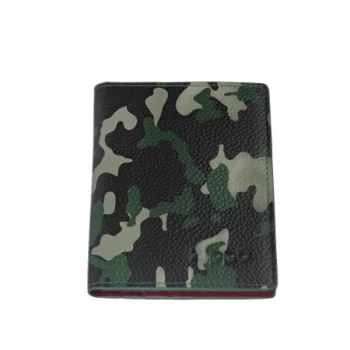 Image of Zippo Green Camouflage Leather Credit Card Holder (10.5 x 8 x 1cm)