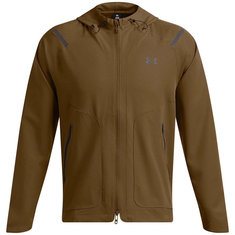 Image of Under Armour Mens Unstoppable Tracksuit Top Brown male S