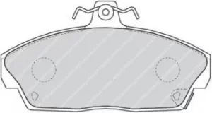 Image of Ferodo FDB613 Brake Pad Set Front Axle Premier Car