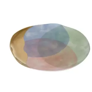 Image of Multicoloured Dinner Stoneware Plate