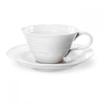 Image of Sophie Conran for Portmeirion White Tea Cup & Saucer - White