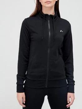 Image of Only Play High Neck Zip Thru Jacket - Black, Size S, Women