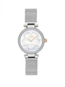 Image of Coach Coach Park Silver Dial Stainless Steel Mesh Bracelet