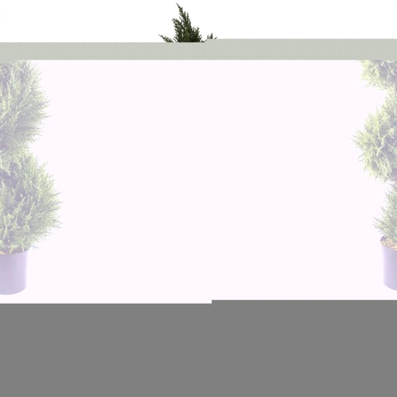 Image of Leaf Sprial Tree Artificial Topiary 120cm Cypress Botanik Green