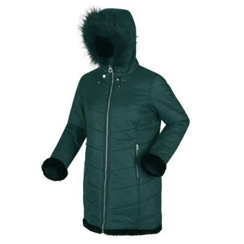 Image of Regatta Rochelle Humes Charlize Insulated Jacket - Evergrn/Blk