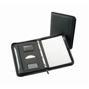 Image of Office A4 Zipped Conference Ring Binder with Calculator Capacity 30mm