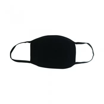 Image of Reusable Cloth Masks 5x7in 4 Layer Cotton Black Pack of 5 SY-200425B