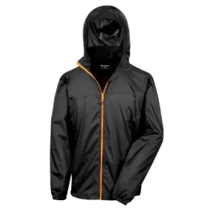 Image of Result Unisex HDi Quest Hydradri Lightweight Waterproof Jacket (3XL) (Black / Orange)