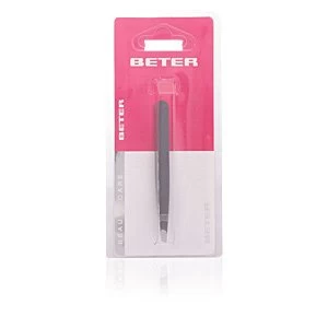 Image of Beter Enamelled Stainless Steel Slanted Tip Tweezers 9,7 cm