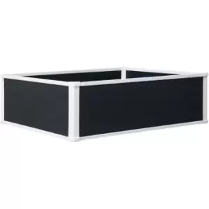 Image of 30x100cm Outdoor Garden Planter Bed Container Plant Flower Vegetable - Outsunny