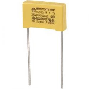 Image of MKP X2 suppression capacitor Radial lead 0.033 uF 275 V AC 10 15mm L x W x H 18 x 5 x 11mm MKP X2