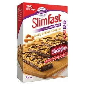Image of SlimFast Nutty Salted Caramel Meal Replacement Bar Multipack