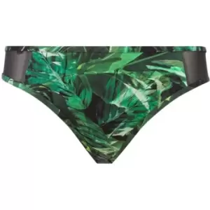 Image of Biba Dark jungle mesh panel bikini brief - Green