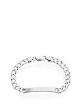 Image of Beaverbrooks Silver Id Mens Bracelet