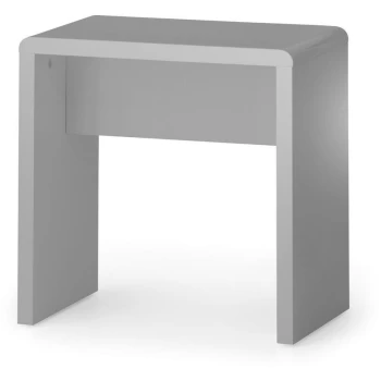 Image of Dressing Stool Grey High Gloss Bedroom - Naomi